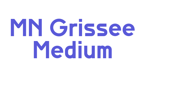 MN Grissee Medium Font