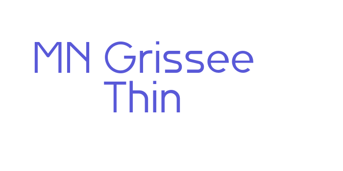 MN Grissee Thin Font Download