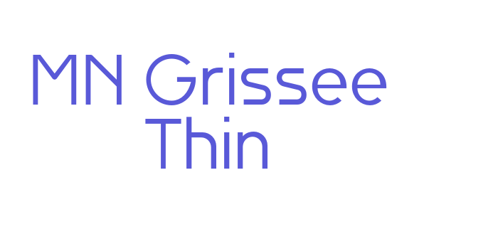 MN Grissee Thin Font