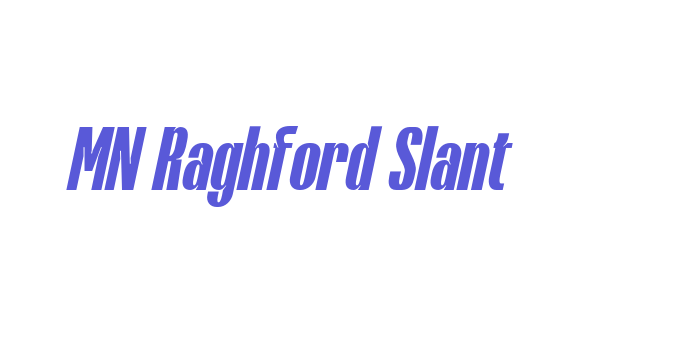 Download MN Raghford Slant Font