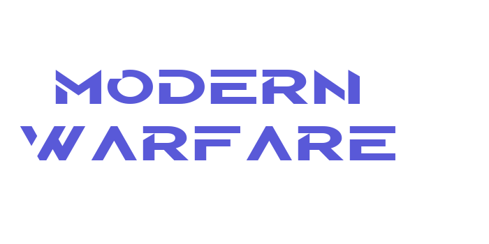 MODERN WARFARE Font Download