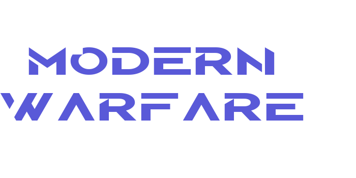 MODERN WARFARE Font