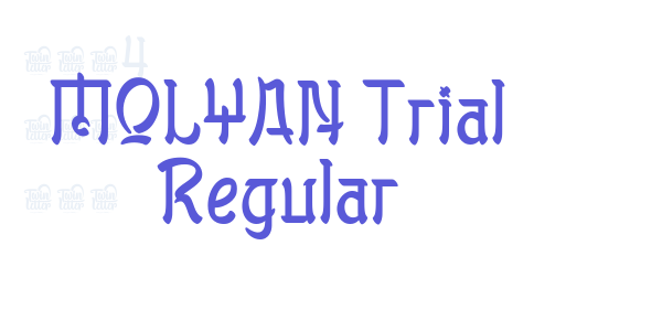 MOLYAN Trial Regular font free