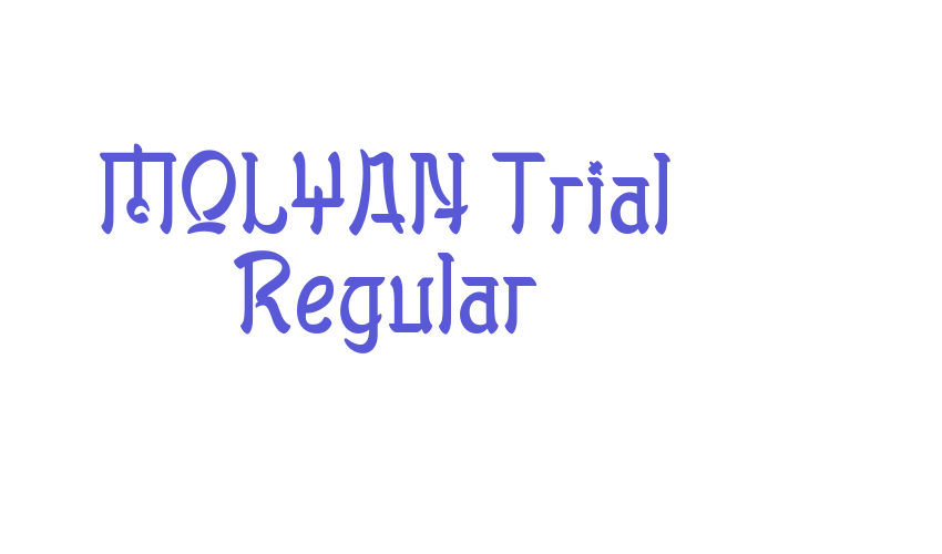 MOLYAN Trial Regular Font Download