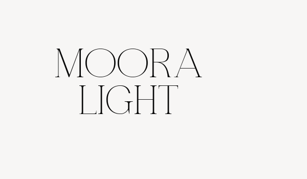 MOORA LIGHT Font