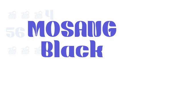 MOSANG Black font free