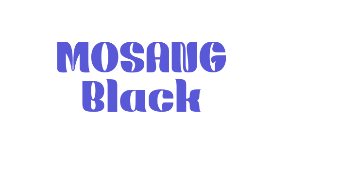 MOSANG Black Font Download