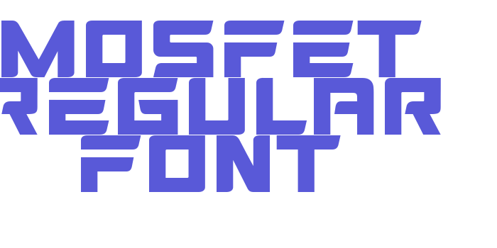 MOSFET Regular Font Font Download