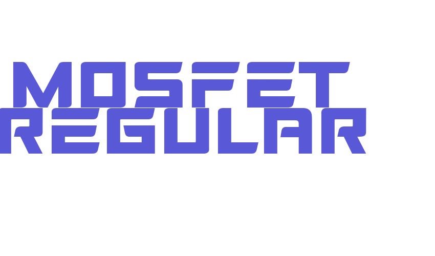 MOSFET Regular Font Download