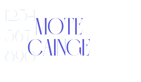 MOTE CAINGE font free