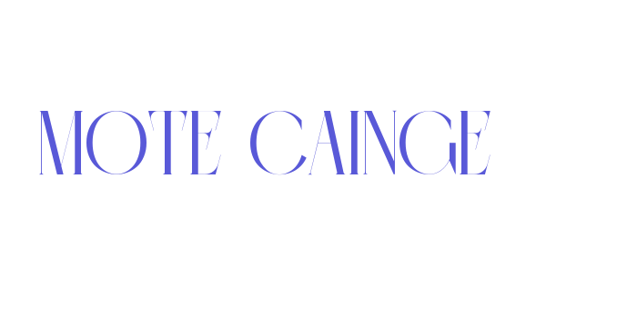 MOTE CAINGE Font