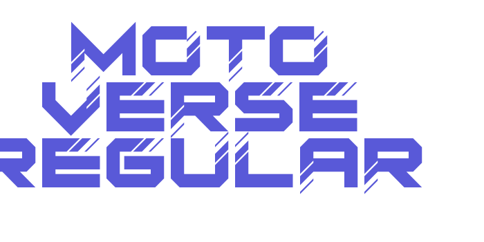 MOTO VERSE Regular Font Download