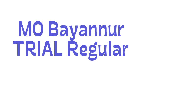 MO Bayannur TRIAL Regular Font Download