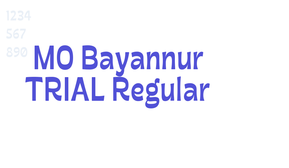 MO Bayannur TRIAL Regular-font-download