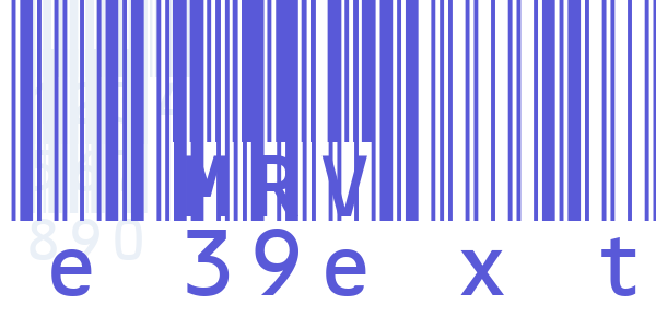 MRV Code39extMA font free