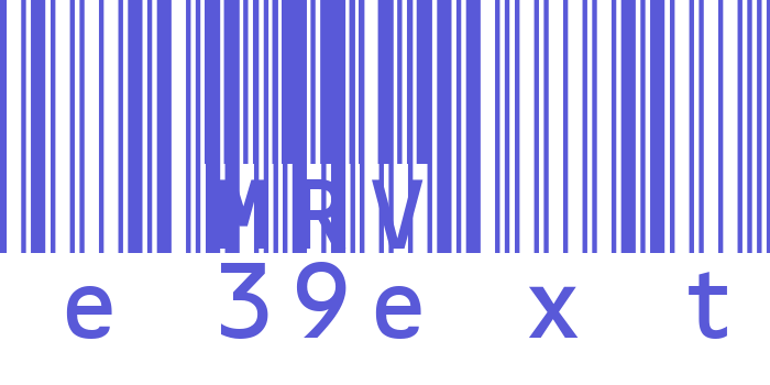 MRV Code39extMA Font Download