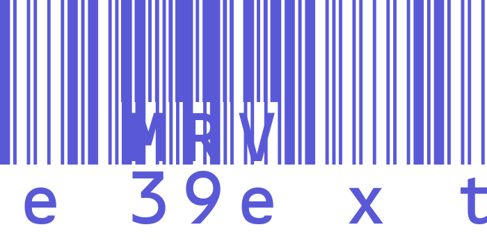 MRV Code39extMA Font