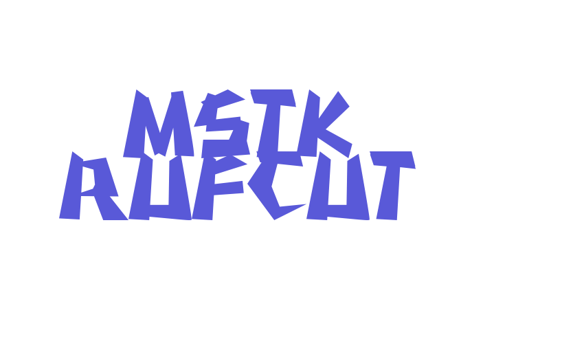 MSTK RUFCUT Font Download