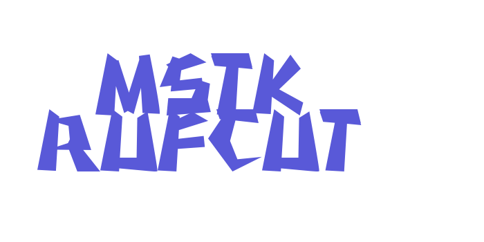 MSTK RUFCUT Font Download