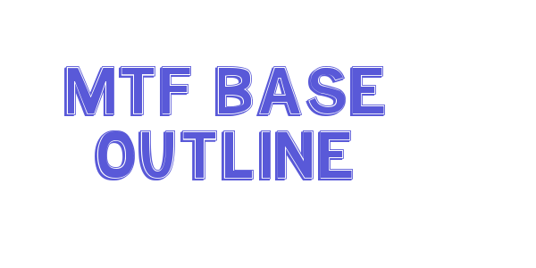 MTF Base Outline font free