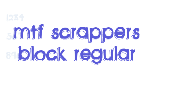 MTF Scrappers Block Regular font free