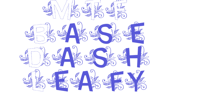 MTF Base Dash Leafy Font Download