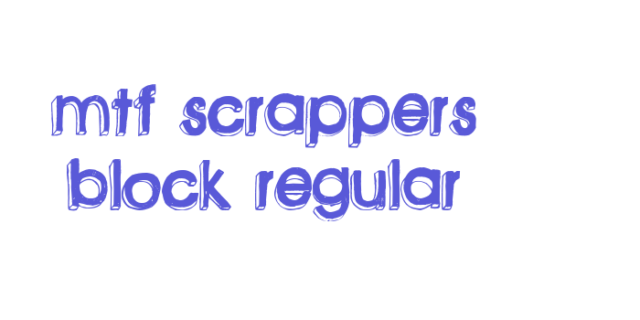 MTF Scrappers Block Regular Font Download