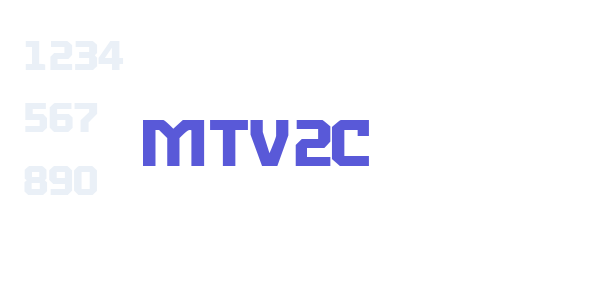 MTV2C font free