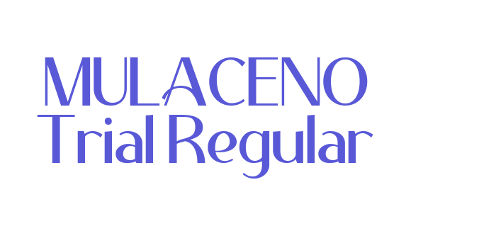 MULACENO Trial Regular Font Download