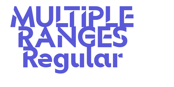 MULTIPLE RANGES Regular Font Download