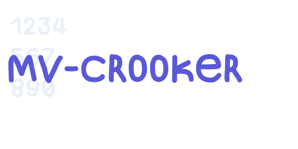 MV-crooker font