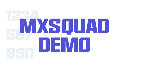 MXSQUAD Demo-font-download