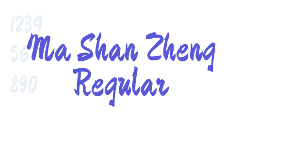 Ma Shan Zheng Regular font free