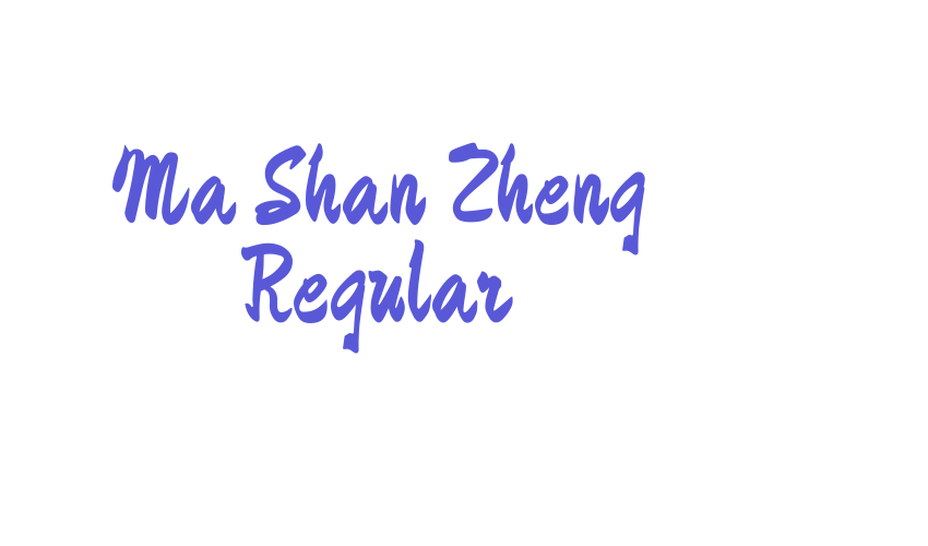 Ma Shan Zheng Regular Font Download