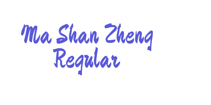 Ma Shan Zheng Regular Font Download