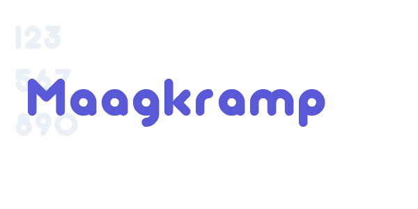 Maagkramp font free