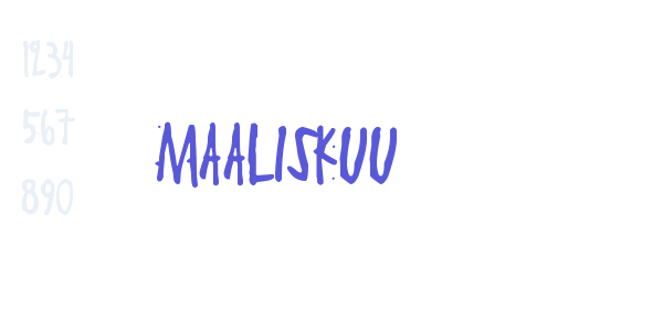 Maaliskuu font free