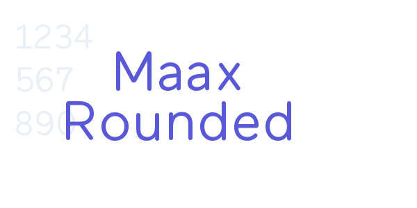 Maax Rounded font free