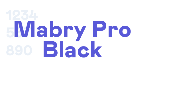 Mabry Pro Black font free