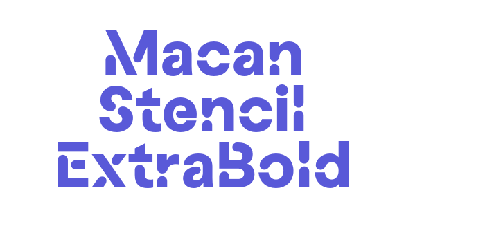 Macan Stencil ExtraBold Font Download