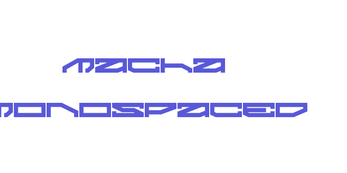 Macha Monospaced Font