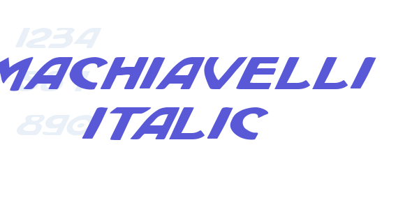 Machiavelli Italic font free