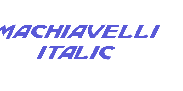 Machiavelli Italic Font Download