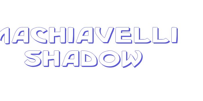 Machiavelli Shadow Font Download