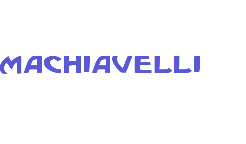 Machiavelli Font