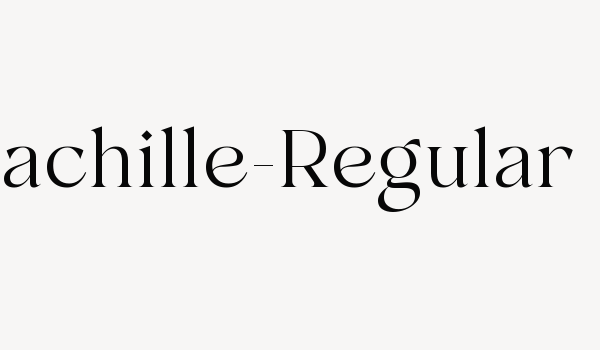 Machille-Regular Font