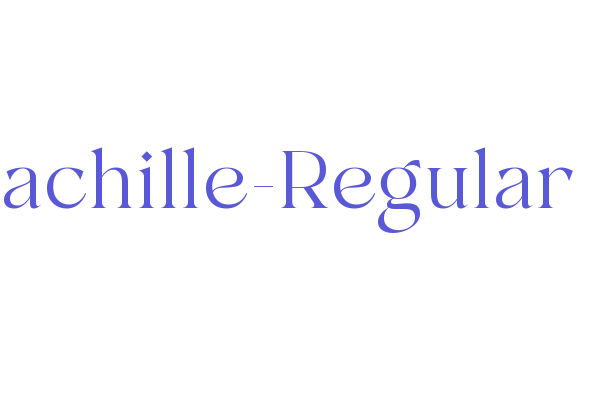 Machille-Regular Font