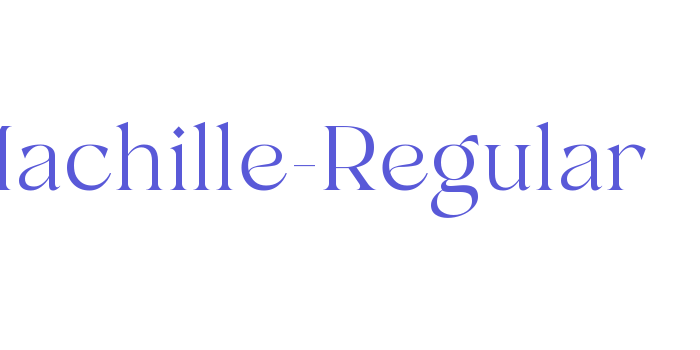 Machille-Regular Font Download