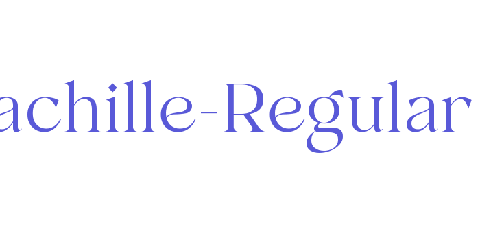 Machille-Regular Font