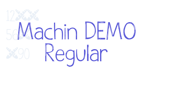 Machin DEMO Regular font